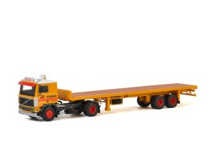 Doumen; VOLVO F12 4×2 FLATBED TRAILER CLASSIC – 2 AXLE