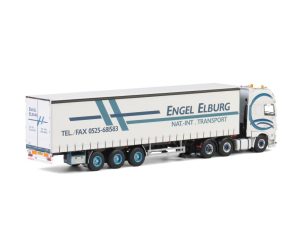 Engel; DAF XF SUPER SPACE CAB 6×2 TAG AXLE CURTAINSIDE / TAUTLINER TRAILER – 3 AXLE
