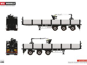 BRICK TRAILER BLACK – 3 AXLE