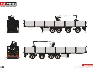 BRICK TRAILER BLACK – 4 AXLE