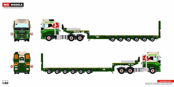 Westdijk Se; VOLVO FH4 GLOBETROTTER 6X4 SEMI LOW LOADER | RAMPS - 6 AXLE - Bild 2