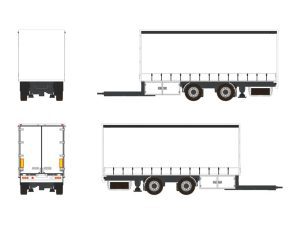 CENTER-AXLED DRAWBAR | CURTAINSIDE TRAILER – 2 AXLE