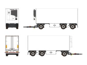 Kylskåpsläp – 3 AXLE