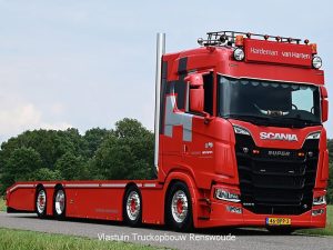 Hardeman van Harten; SCANIA S NORMAL | CS20N 8X2 TAGAXEL RIGAD | FLATTBED 4 AXEL