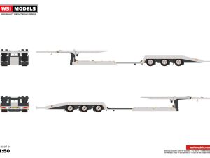 Premium Line; TRUCK TRANSPORTER SILVER – 3 AXL