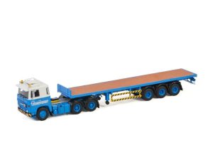 Ekonfrakt; SCANIA 1-SERIEN 6X4 FLATSÄNDTRAILER – 3 AXEL