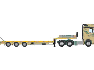 HN Krane Mercedes Benz Actros GigaSpace 6×4 med Nooteboom MCOS Semi Low Loader 4 axel