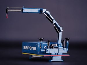 Sarens The ballast box with Fassi crane