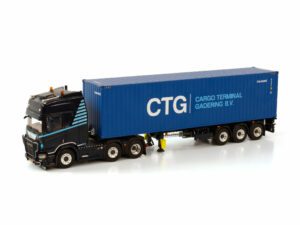 CTG TRANSPORT; SCANIA R HIGLINE CR20H 6X2 TWIN STYR CONTAINER TRAILER – 3 AXLAR MED 40 FT BEHÅLLARE