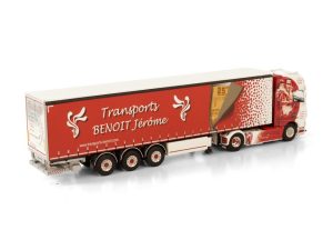 TRANSPORTER BENOIT JÉRÔME; DAF XF SUPER SPACE CAB 4X2 GARDINSIDOTRAILER – 3 AXEL