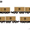 MICHEL KRAMER; SCANIA S HIGHLINE CS20H 8X2 RIGED ROAD TRAIN 2CONNECT COMBI TRAILER 2+3 AXLE WITH DOLLY - 2 AXLE + 3X 20FT CONTAINER - Bild 2