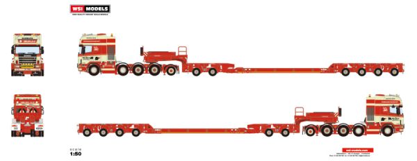 TORBEN RAFN; SCANIA R4 TOPLINE 8X2 ADD ON AXLE INTER COMBI SCHEUERLE SET - Bild 2