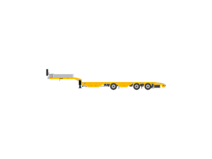 NOOTEBOOM OSDS 3-AXLE SEMI LOW LOADER WITH WHEEL WELLS
