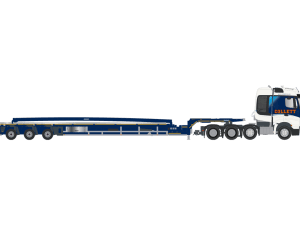 COLLETT  MERCEDES-BENZ AROCS SLT BIGSPACE 8X4 WITH NOOTEBOOM SUPER WING CARRIER