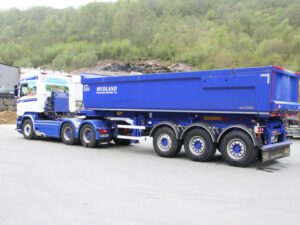 MYDLAND; SCANIA STREAMLINE HIGHLINE 6X4 HALF PIPE TIPPER TRAILER – 3 AXLE