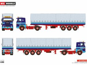 ERIK H NIELSEN; SCANIA 1 SERIES 4X2 CLASSIC CURTAINSIDE TRAILER – 3 AXLE