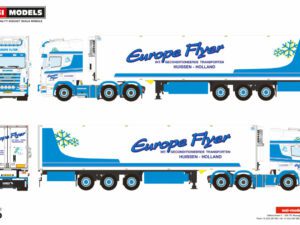 EUROPA FLYER; SCANIA R4 TOPLINE 6X2 TWINSTEER REEFFER TRAILER – 3 AXLIG