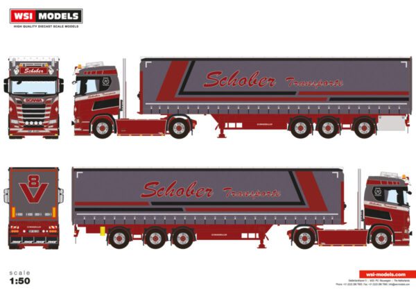 SCHOBER; SCANIA S NORMAL CS20N 4X2 CURTAINSIDE TRAILER - 3 AXLE - Bild 2