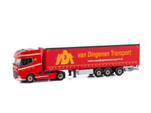 VAN DINGENEN TRANSPORT; DAF XG+ 4X2 CURTAINSIDE TRAILER – 3 AXLE