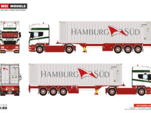 VREUGDENHIL & VAN WAMELEN; SCANIA STREAMLINE TOPLINE 4X2 CONTAINER TRAILER – 3 AXLE + 40FT REEFER CONTAINER CARRIER