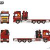 BREDENOORD; VOLVO FH4 GLOBETROTTER 8X2 RIGED TRUCK FLAT BED + PALFINGER PK 65002 SH - Bild 2
