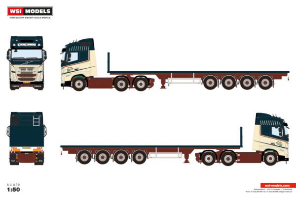Torben Ramsdal; VOLVO FH5 GLOBETROTTER 6X2 TAGAXEL FLATTRAILER - 4 AXLAR - Bild 2