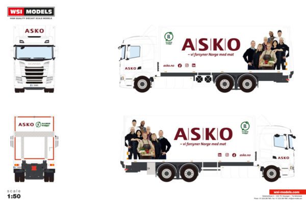 ASKO; SCANIA R NORMAL CR20N RIGAD KYLLLASTbil 6X2 TAGAXEL