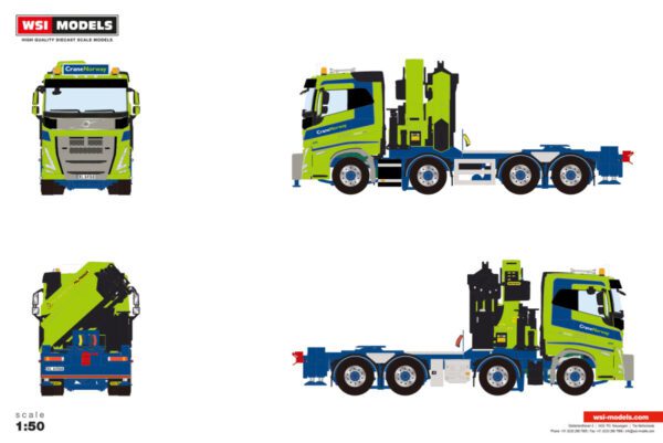 Crane Norge; VOLVO FH5 SLEEPER CAB 8X4 MED PALFINGER PK 92002 SH + JIB - Bild 2