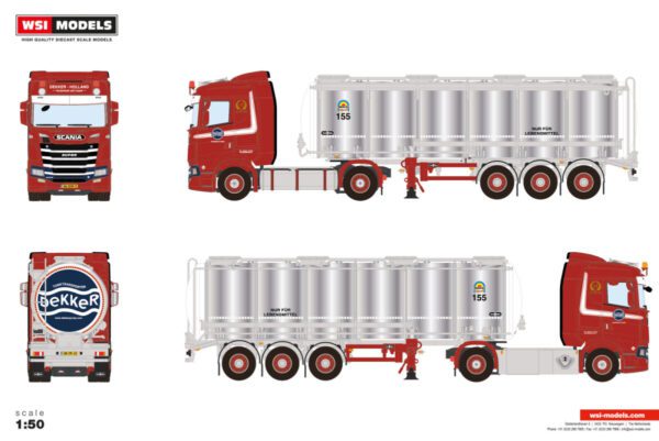 Dekker Tanktransport BV; SCANIA S NORMAL CS20N 4X2 TANKTRAILER - 3 AXLIG - Bild 2