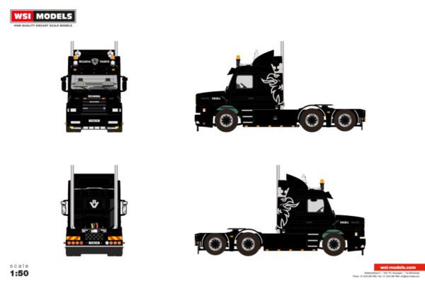 Premium Line; SCANIA 3 SERIES TORPEDO STREAMLINE 6X2 TAG AXLE