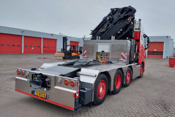 Wagenborg Nedlift; VOLVO FH5 GLOBETROTTER 8X2 TAG AXLE WITH PALFINGER PK 92002 SH + JIB - Bild 2