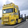 Nordbø Maskin; SCANIA R HIGHLINE CR20H 6X4 SEMI LOW LOADER WITH RAMPS - 4 AXLE