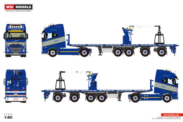 A. Oldenhuis transport; VOLVO FH5 GLOBETROTTER XXL 4X2 BRICK TRAILER - 4 AXLE - Bild 2