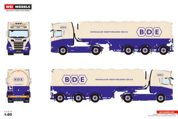BDE dienstverlening bv; SCANIA R HIGHLINE CR20H 4X2 ANIMALFEED BULK TRAILER - 3 AXLE - Bild 2