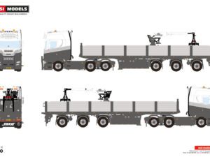 De Lindenborg; SCANIA S HIGHLINE CS20H 6X2 TAG AXLE BRICK TRAILER – 3 AXLE
