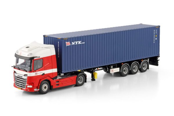 Design Logistics; DAF XF SH MY25 WITH SKY LIGHTS 4X2 FLEX CONTAINER TRAILER - 3 AXLE + 40FT CONTAINER