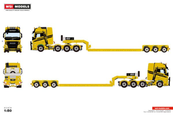 L.A. van Roozendaal; VOLVO FH5 GLOBETROTTER XL 8X4 EURO LOW LOADER - 3 AXLE - Bild 2