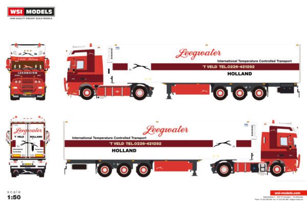 Leegwater; DAF XF 105 SUPER SPACE CAB 4X2 REEFER TRAILER - 3 AXLE - Bild 2