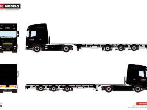 Mega Transport; DAF XG+ 4X2 FLATBED MEGA TRAILER – 3 AXLE